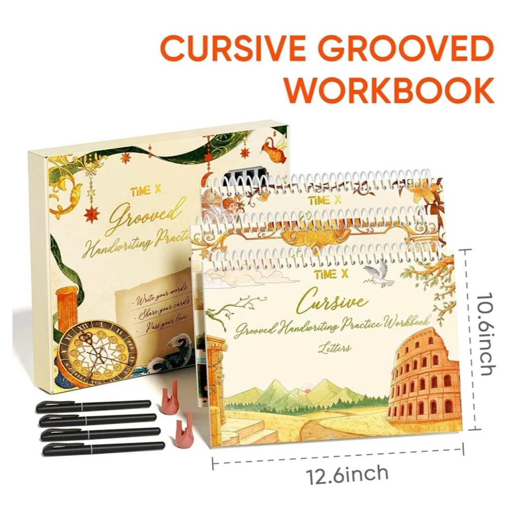 Cursive Grooved Handwriting Workbook Reusable Handwriting Workbook. - Picture 4 of 8